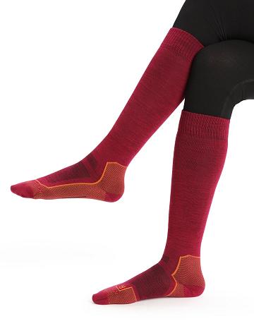Icebreaker Merino Ski+ Ultralight Over the Calf Strumpor Dam Rosa | SE 1506KORI